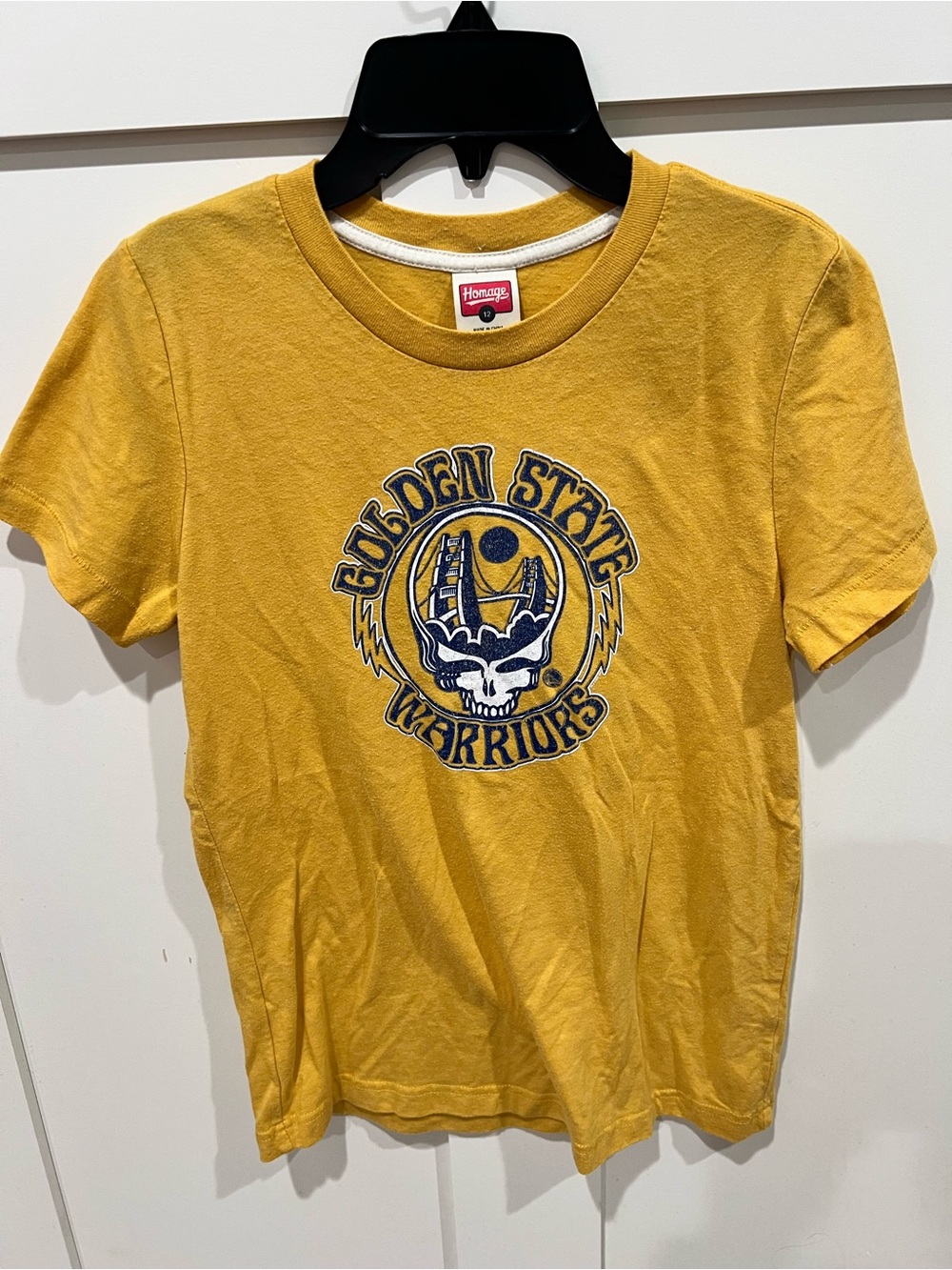 HOMAGE Yellow Golden State Warriors Graphic Tee